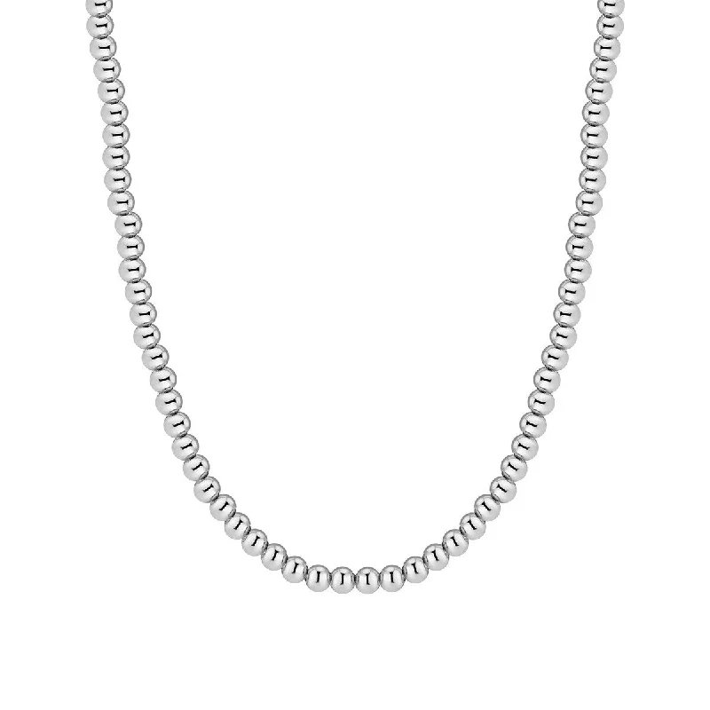 women pearl necklaces -Victoria Townsend .925 Sterling Silver 6MM Bead Necklace