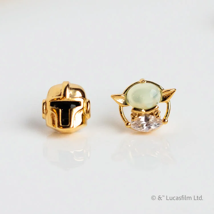 women oversized earrings -Star Wars™ The Mandalorian™ & Grogu™ Studs