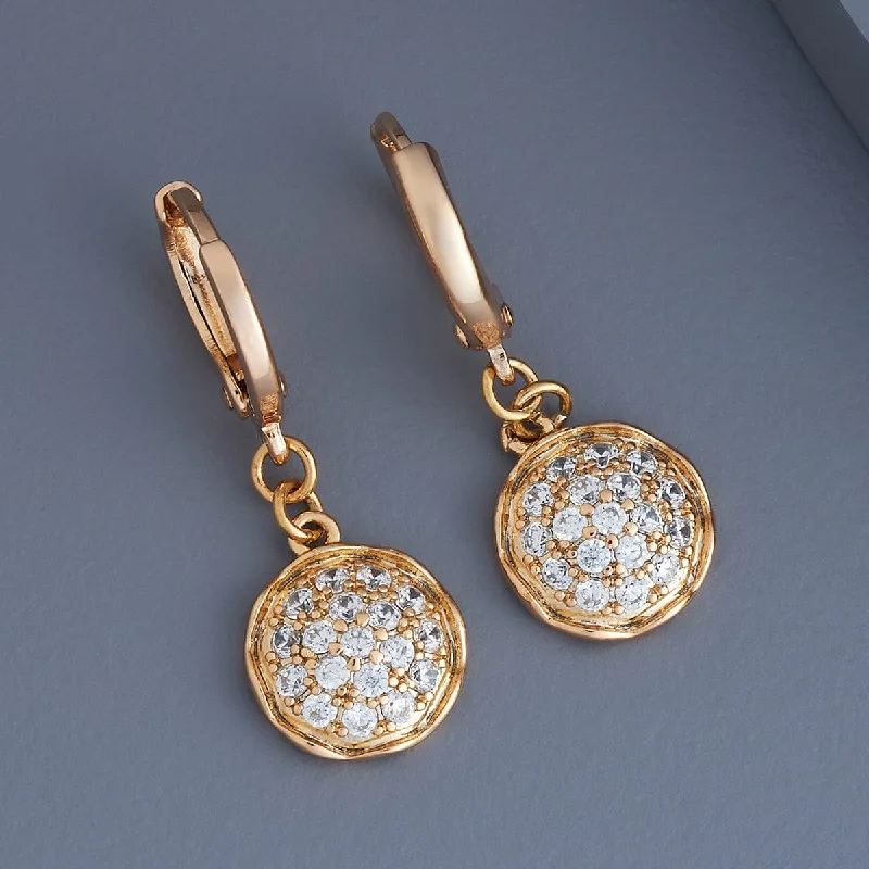 women sparkling gold earrings -Trendy Earring 179520