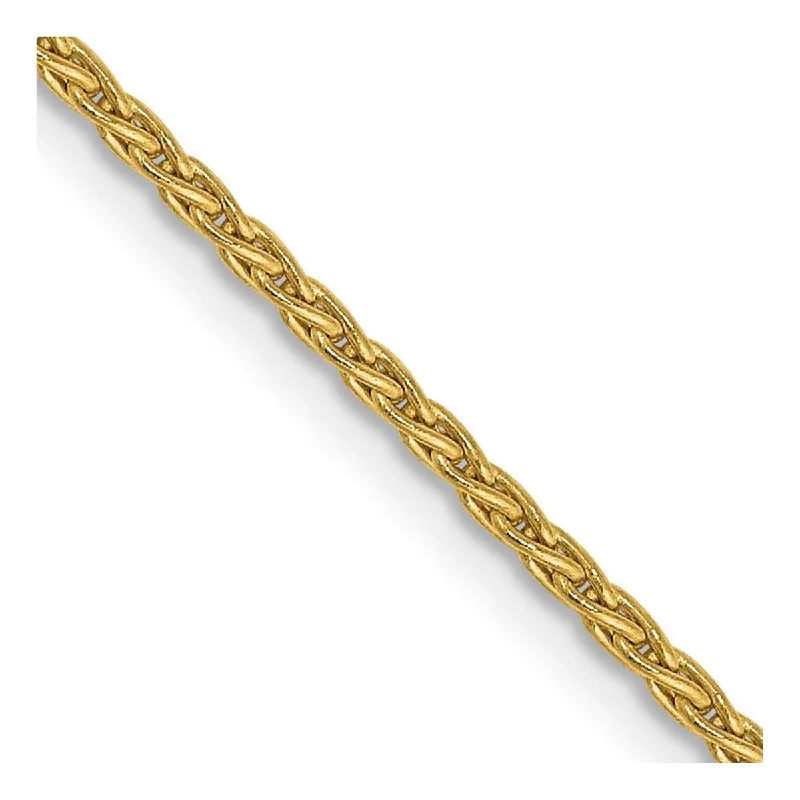 women layered necklaces -Curata 10k Yellow Gold 1.5mm Parisian Wheat Chain Necklace (Lobster) Options: 16 18 20 24