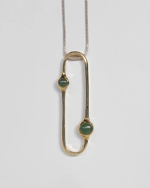 women gemstone necklaces -Amparo  Necklace in Jade