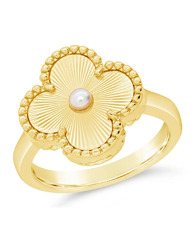 women matching rings -Tilda Pearl & Clover Statement Ring