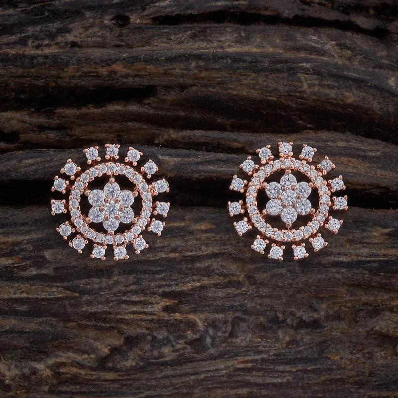 women gold hoop earrings -Zircon Earring 172767