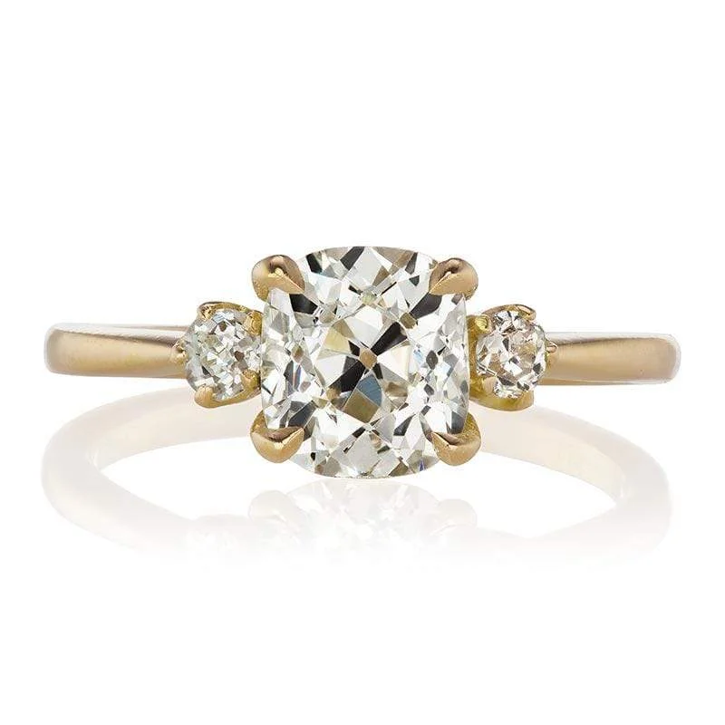 women gemstone engagement rings -Daffodil 1.51