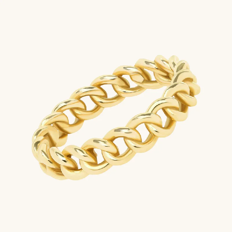 women bold rings -The Chain Ring (Small)