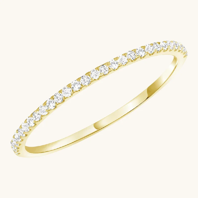 women luxury rings -Petite Halfway Diamond Band