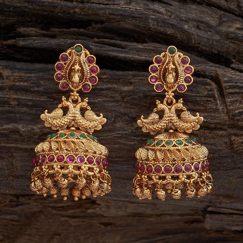 women gemstone stud earrings -Antique Earring 170290