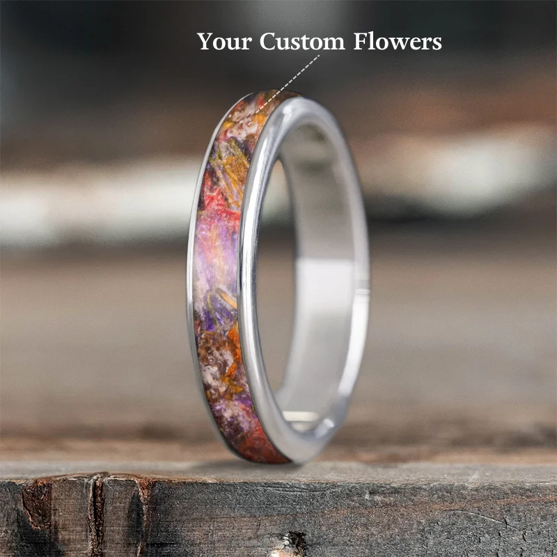 women gold wedding rings -Custom Design - Ladies Single Inlay Ring -88izrQPn9kotNONmu4p64G8