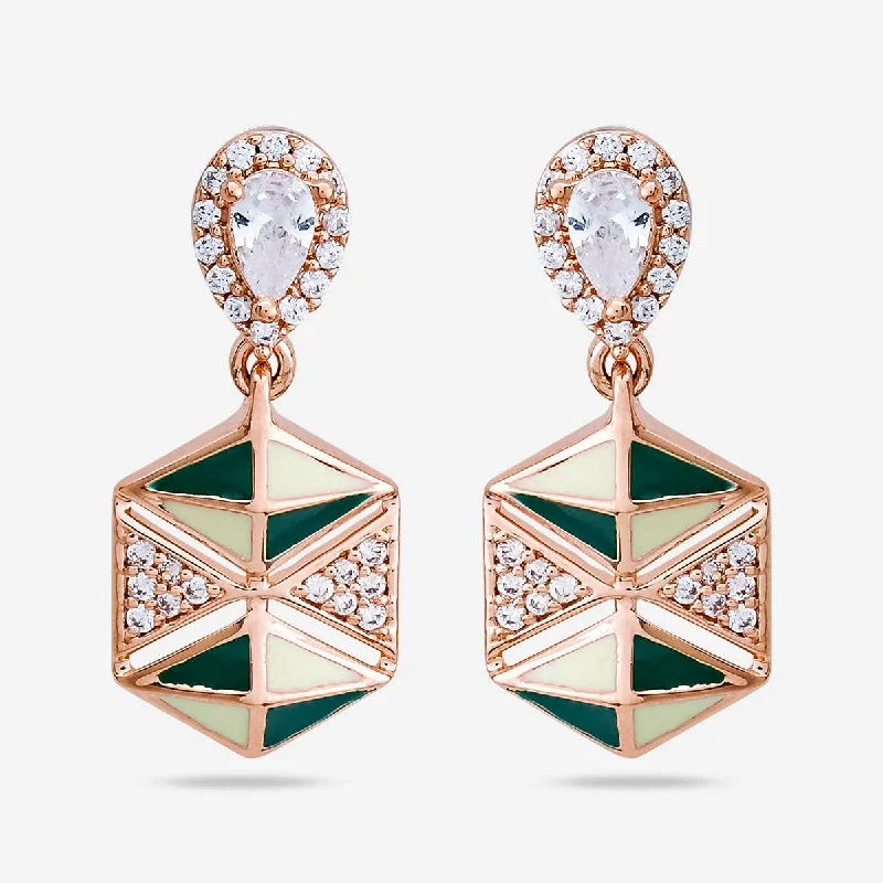 women wedding earrings -Zircon Earring 165895