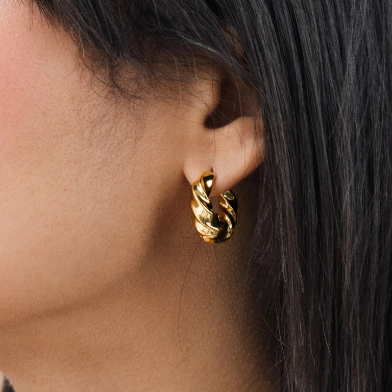 women chandelier earrings -Diana Hoops