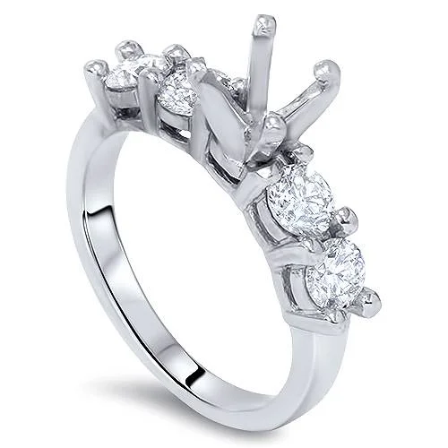 women modern engagement rings -1 5/8ct 14K Diamond Semi Mount Engagement Ring Setting