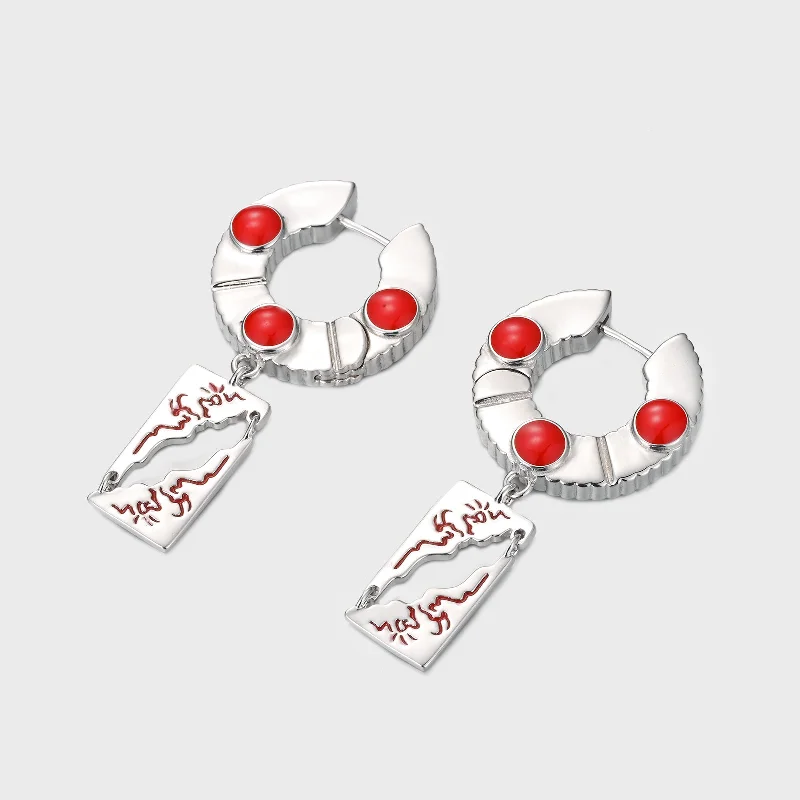 women rhinestone earrings -Heikou - Earrings