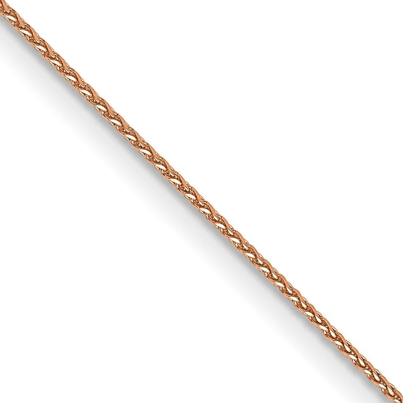 women romantic necklaces -Curata 14k Rose Gold .80mm Diamond-cut Spiga Chain Necklace Options: 16 18 20 24