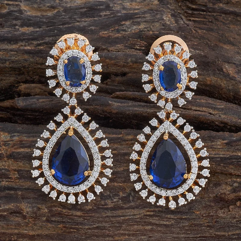 women affordable gold earrings -Zircon Earring 177206