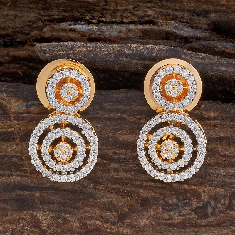 women elegant stud earrings -Zircon Earring 163199