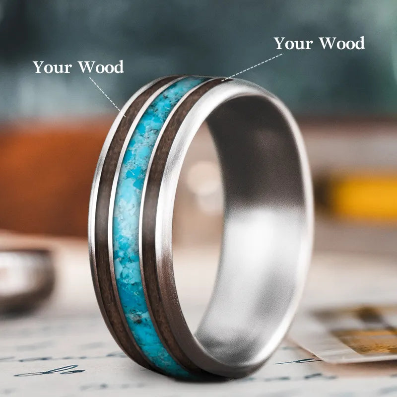 women silver-plated rings -Custom Design - 3-Inlay Wide Center Ring xaecEKwi0xl6O6ubWRkWg16_