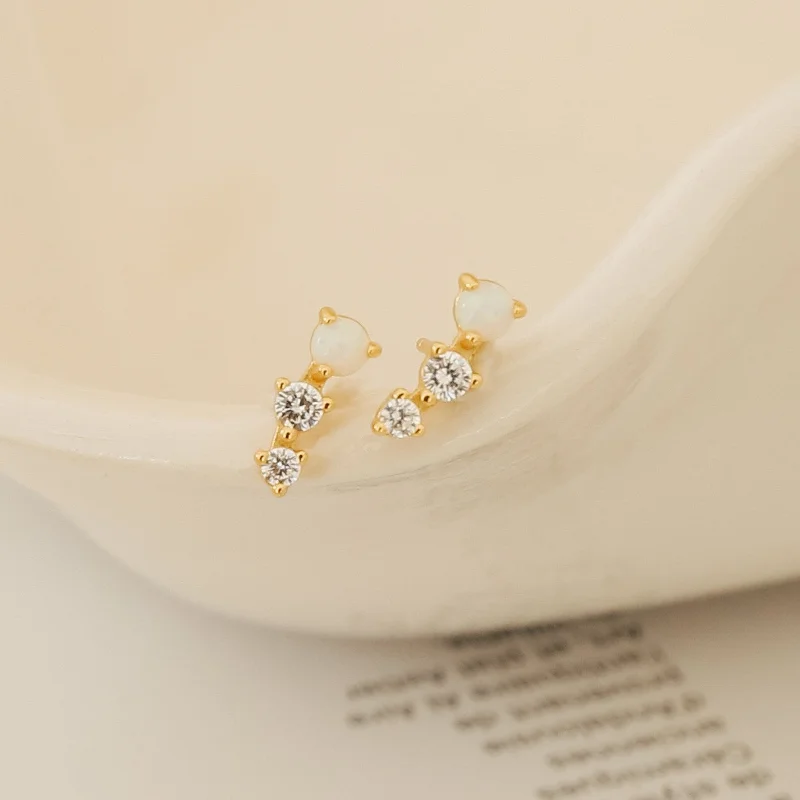 women stylish earrings -Maeve Opal Studs