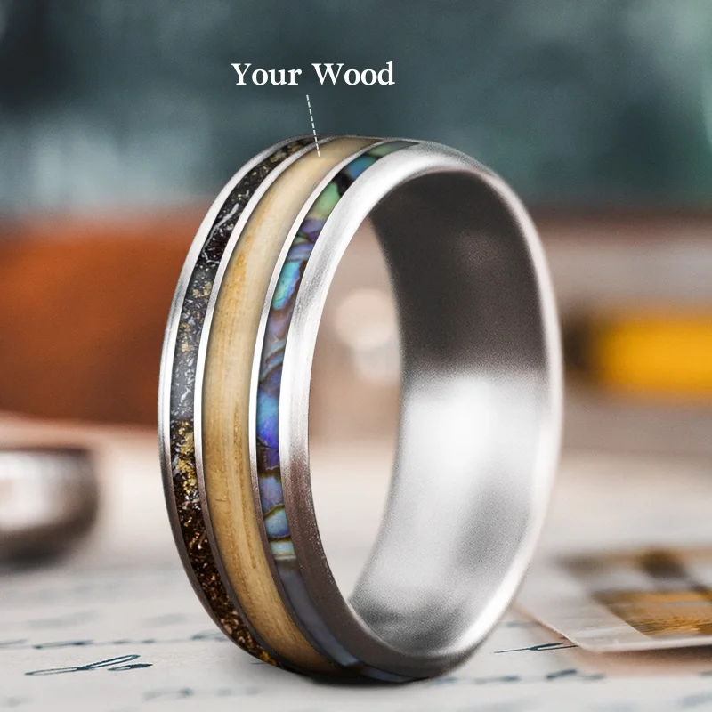 women anniversary rings -Custom Design - 3-Inlay Wide Center Ring WM15ZFQu8KVJqSUxCCQs-X2f