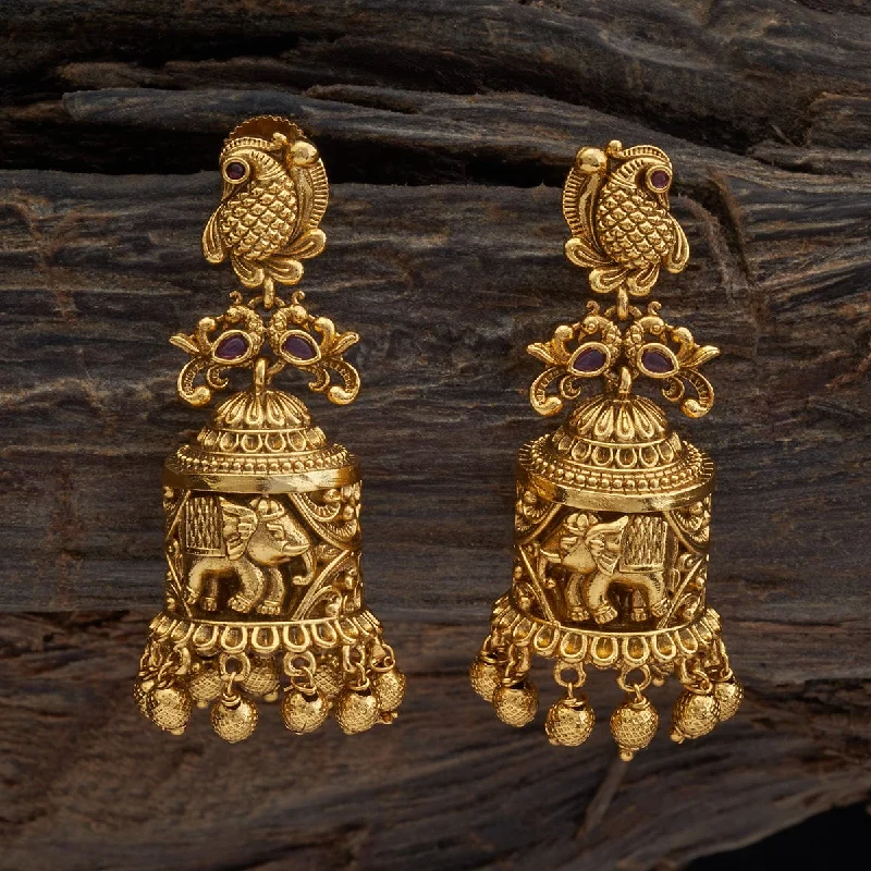 women gold stud earrings -Antique Earring 173282