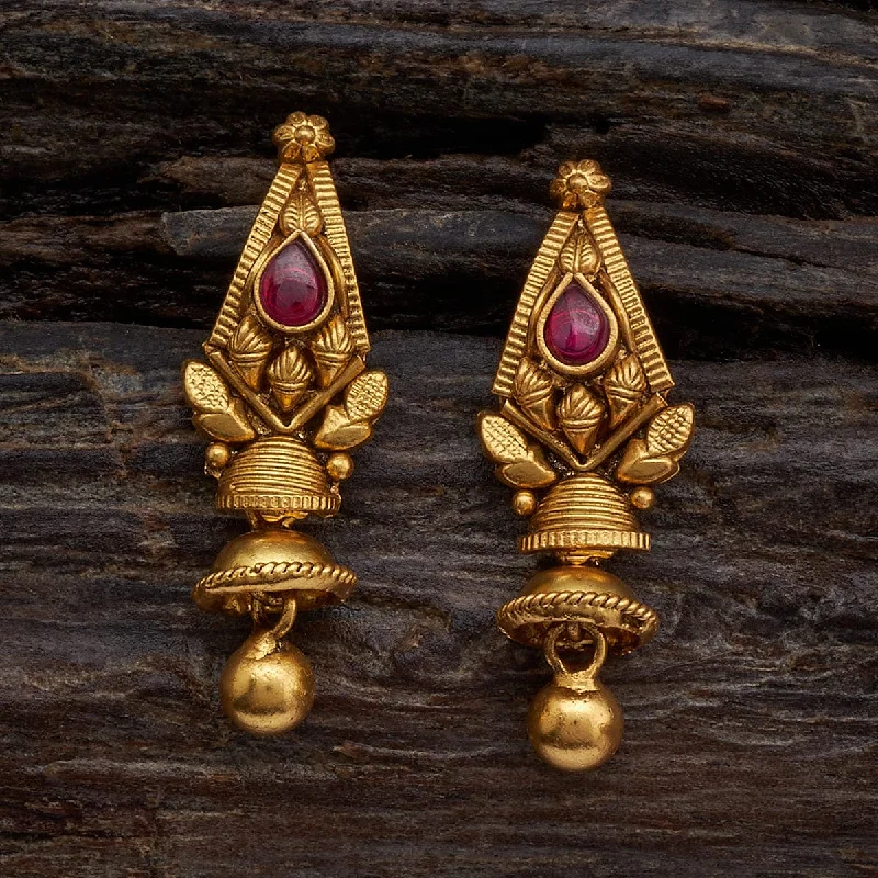 women eco-friendly earrings -Silver Temple Earring 168237