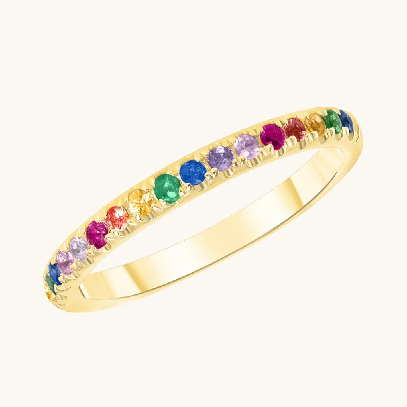 women vintage rings -The Rainbow Ring