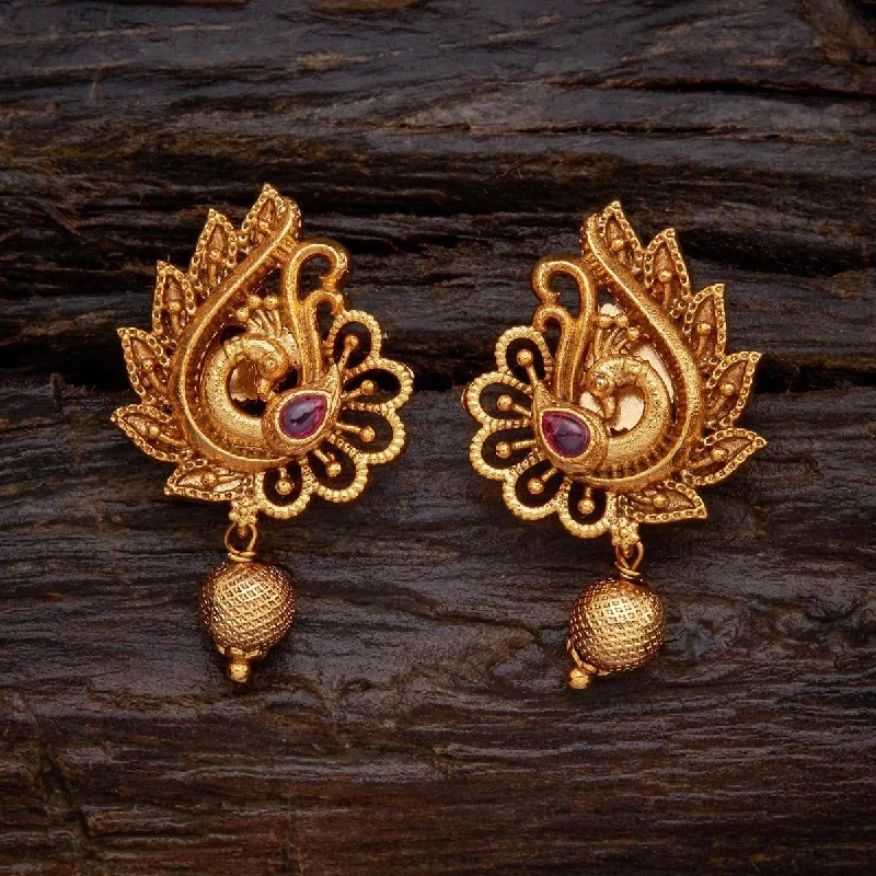 women minimalistic gold earrings -Antique Earring 140539