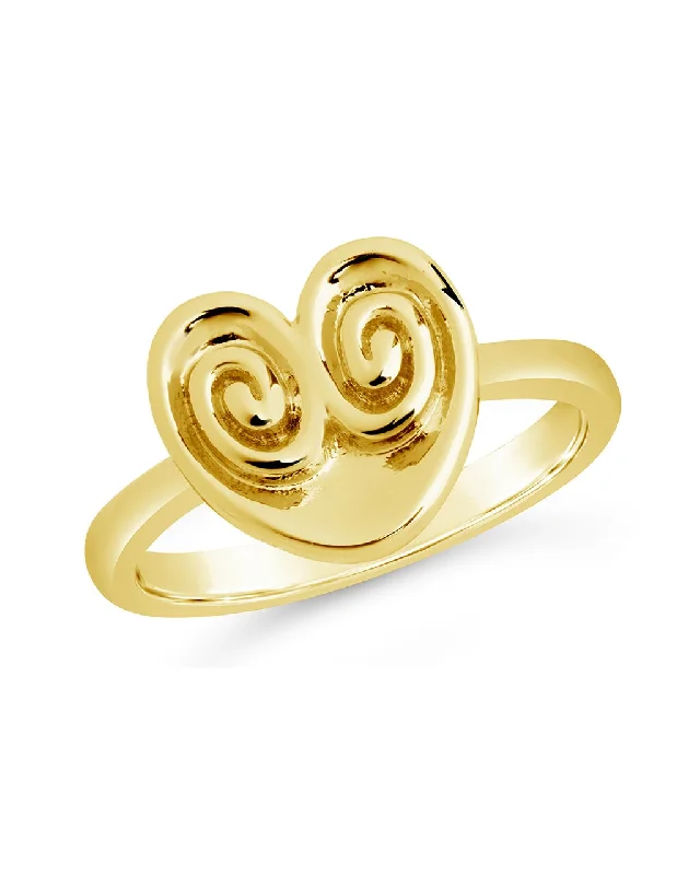 women designer rings -Palmier Signet Ring