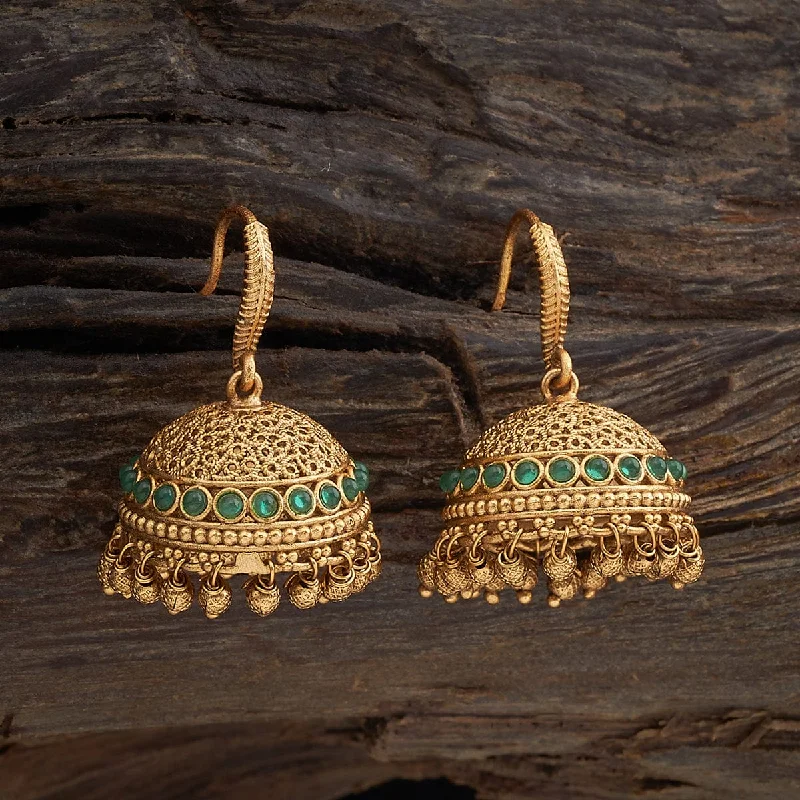 women affordable gold earrings -Antique Earring 164104