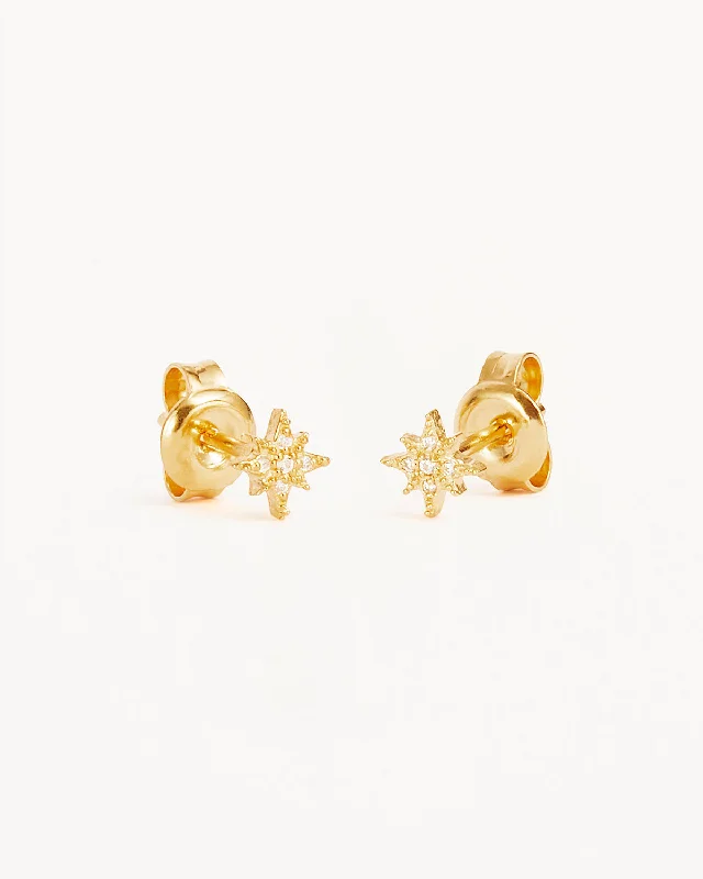 women hoop earrings -18k Gold Vermeil Starlight Earrings