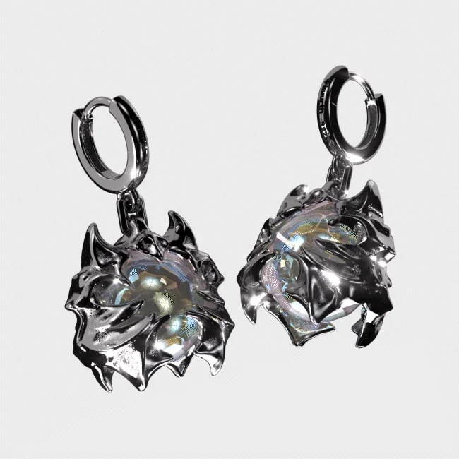 women luxury diamond earrings -Lunaris - Earrings