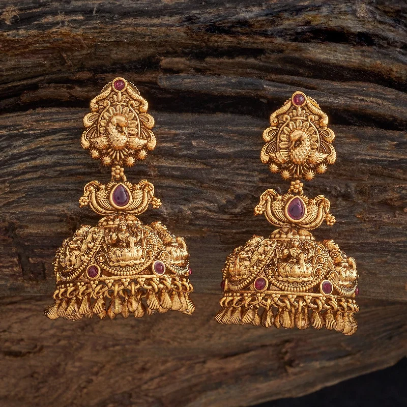 women sparkling gold earrings -Antique Earring 169521