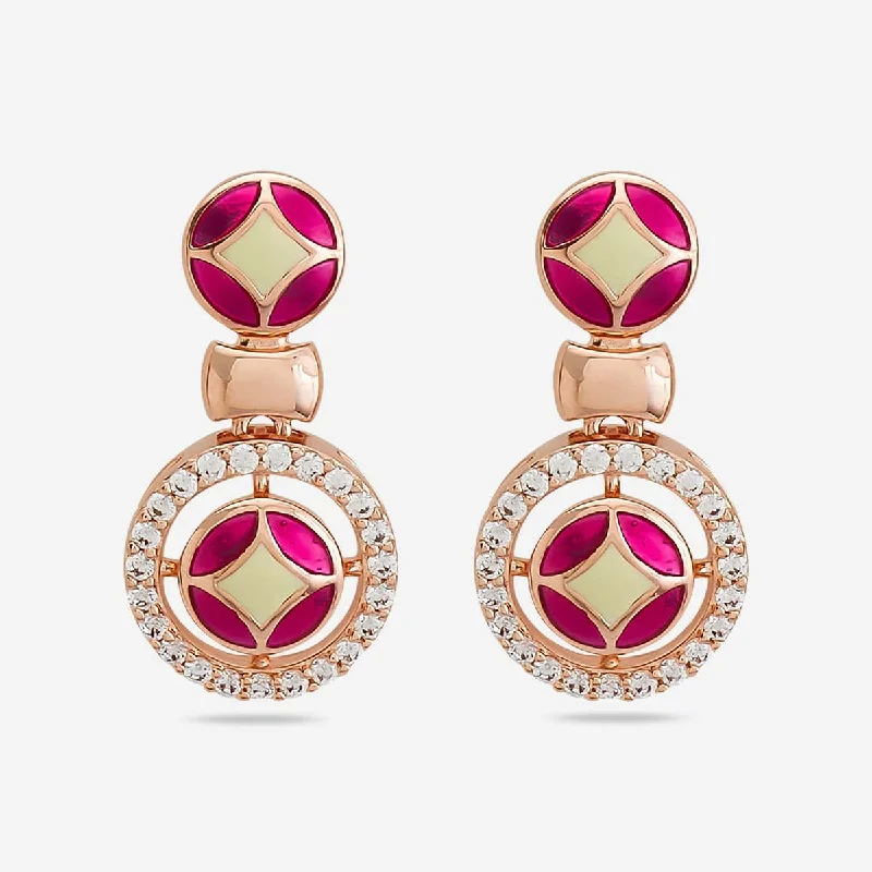 women shimmering earrings -Zircon Earring 165894