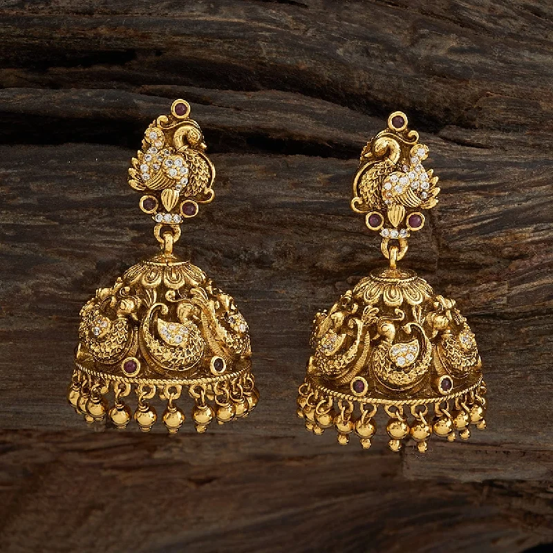 women heart-shaped earrings -Antique Earring 167928