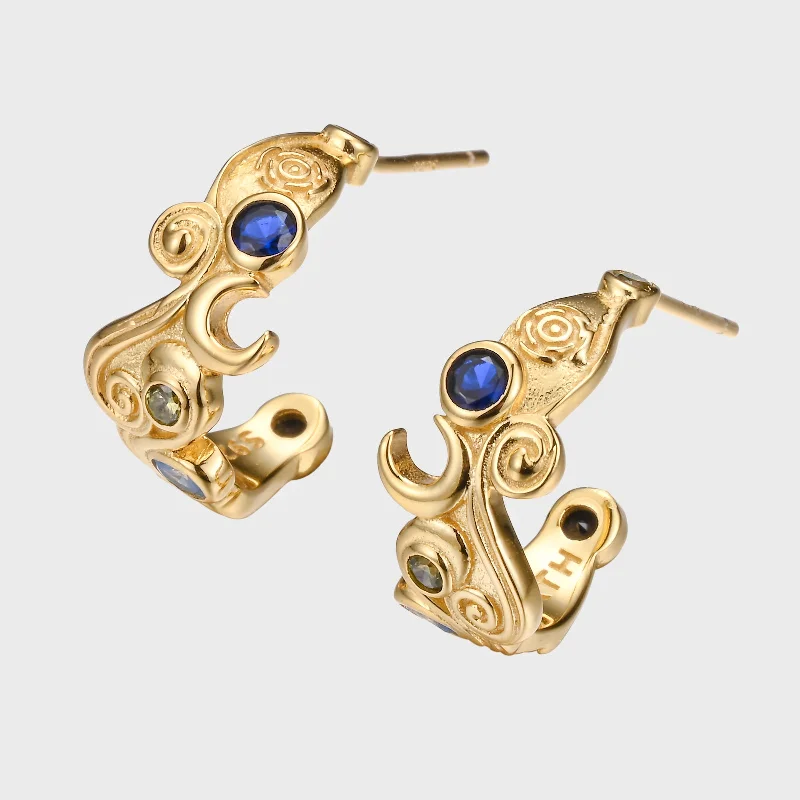 women fashion earrings -Starry Night - Gold Earrings