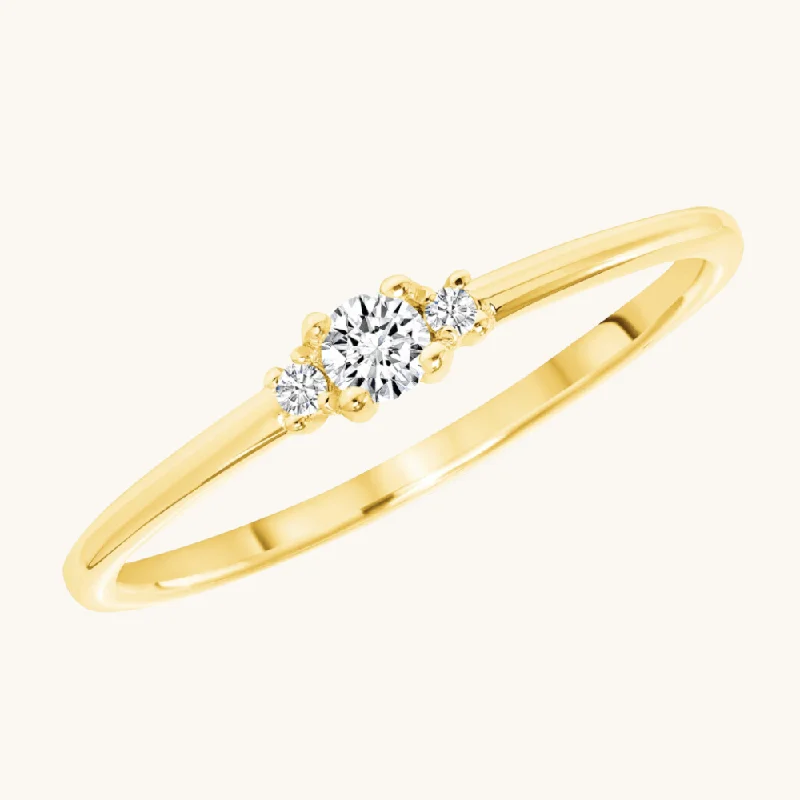 women infinity rings -Aurora Trio Diamond Band