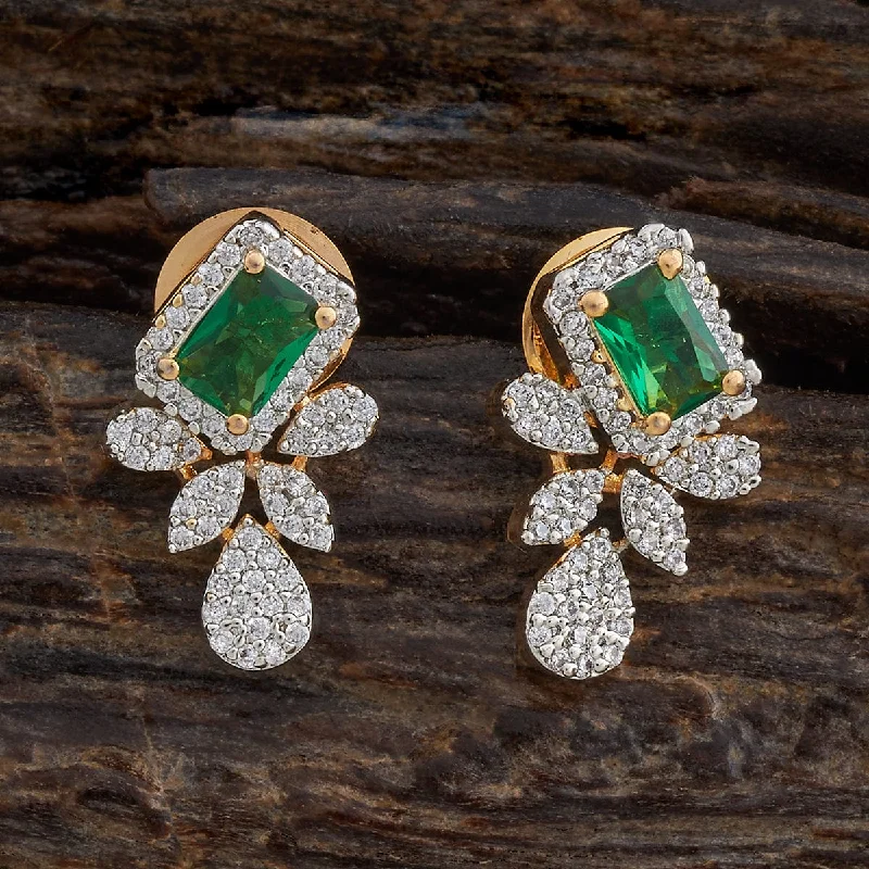 women gold dangle earrings -Zircon Earring 179916