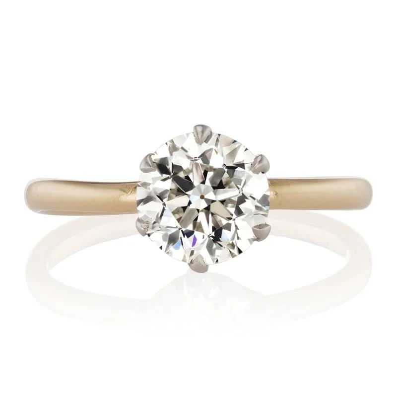 women gemstone engagement rings -Rev