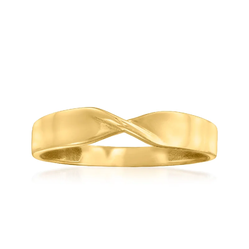 women vintage-inspired engagement rings -Canaria 10kt Yellow Gold Twisted Ring