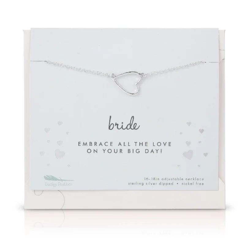 women simple chain necklaces -Best Day Ever Necklace - Bride