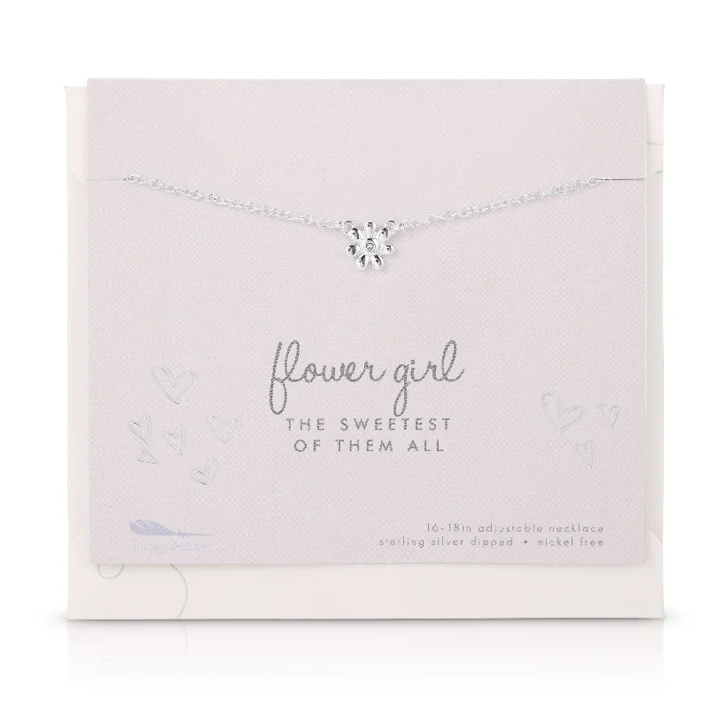 women trendy pendant necklaces -Best Day Ever Necklace - Flower Girl