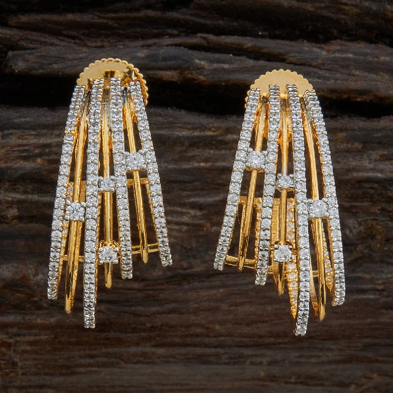 women custom earrings -Zircon Earring 155279