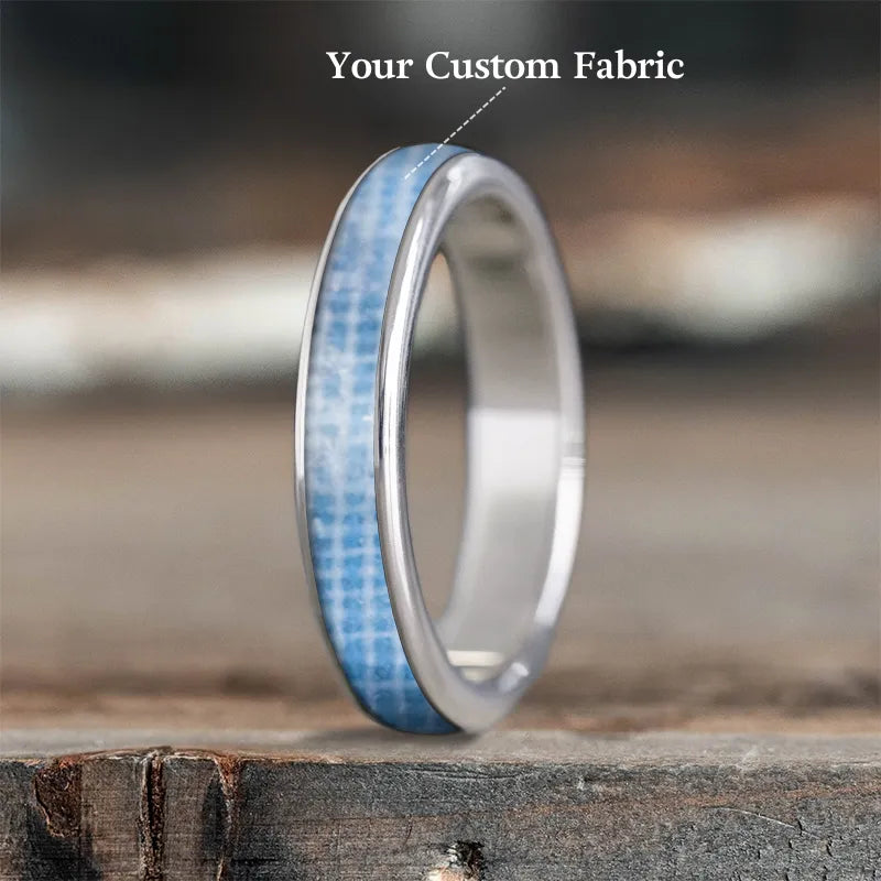 women silver-plated rings -Custom Design - Ladies Single Inlay Ring Bnv2Eohgi-MuE5XG2BgI6dU5