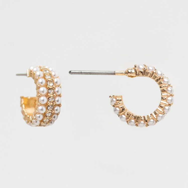 women hoop earrings -Marissa Huggie Hoop Earrings