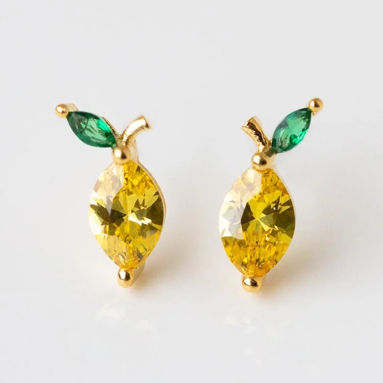 women stud earrings for women -Limoncello Stud Earrings